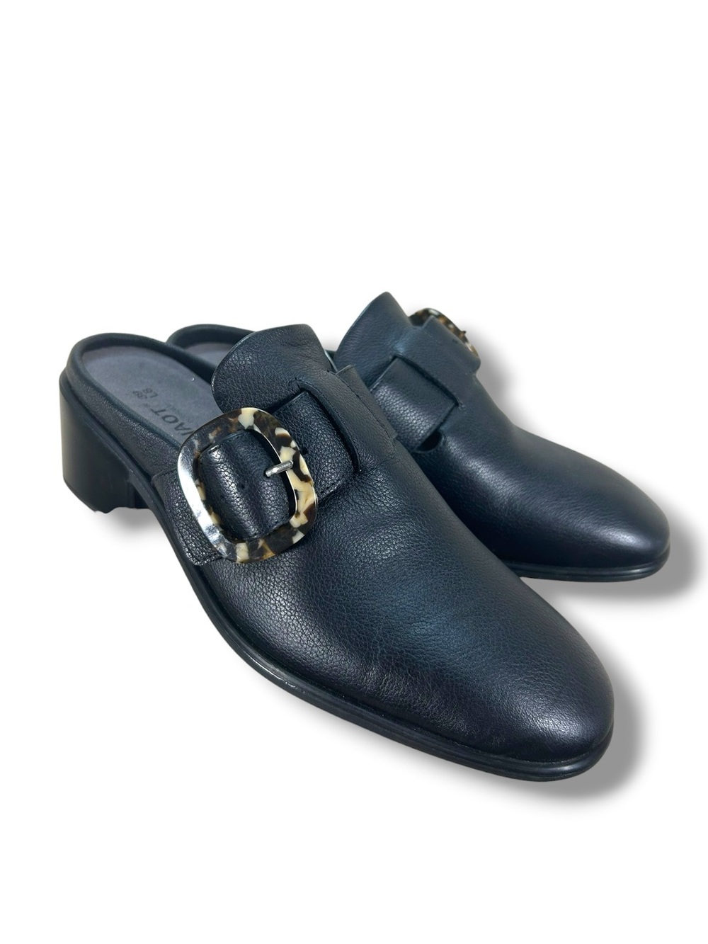 Women’s Naot Choice Heritage Collection Black Leather Slip On Mules Size 8